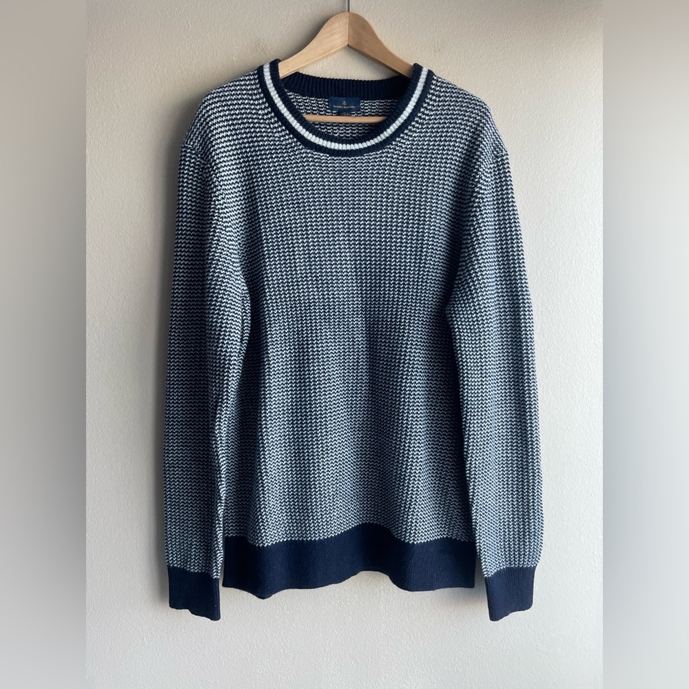 New Brooks Brothers Men Merino Wool Crew Neck Sweater Size XXL